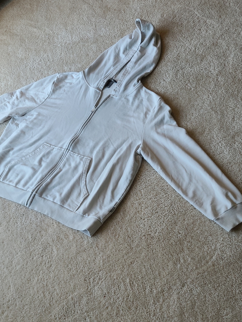 Eddie Bauer Light Gray Zip-up Hoodie Jacket